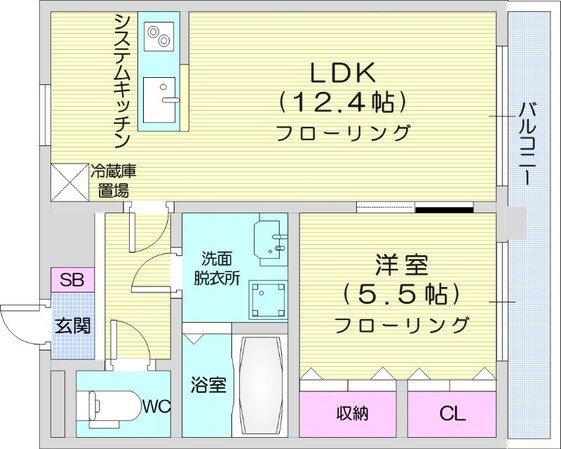 中島公園駅 徒歩8分 7階の物件間取画像